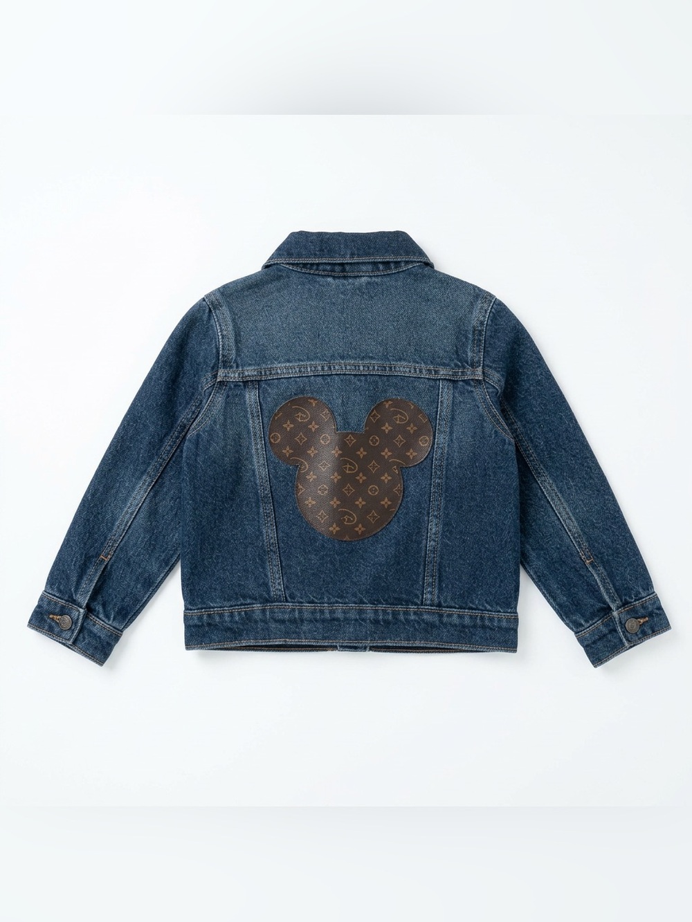 Old Navy Kids Denim Jacket with Brown Logo Mouse Patch